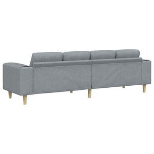 Hellgraue Wohnzimmer Couch, 250 cm