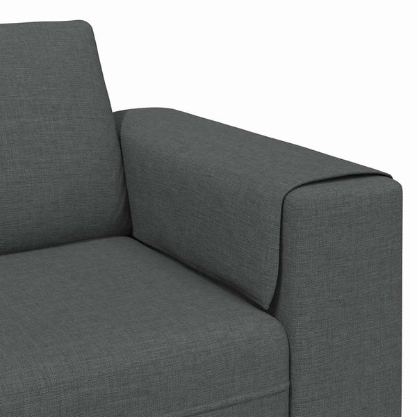 Dunkelgraue Wohnzimmer Couch Polyester 250 cm