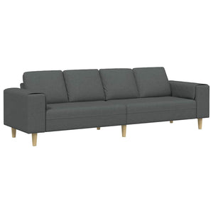 Dunkelgraue Wohnzimmer Couch Polyester 250 cm