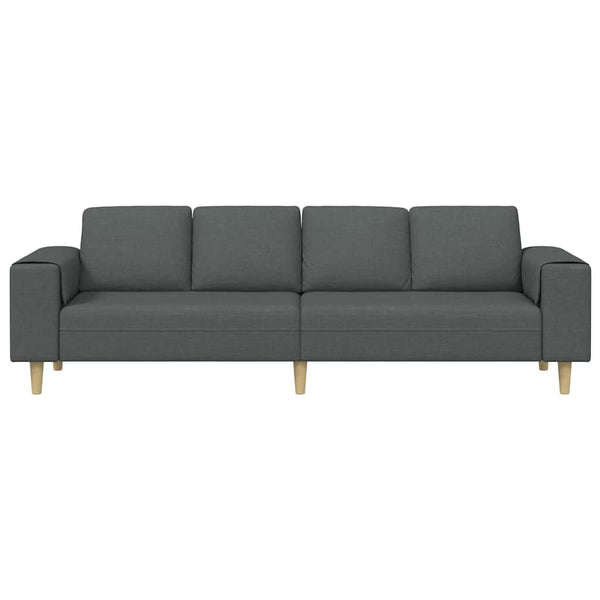 Dunkelgraue Wohnzimmer Couch Polyester 250 cm