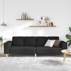 Schwarzes Wohnzimmer Sofa Polyester 250cm