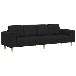 Schwarzes Wohnzimmer Sofa Polyester 250cm