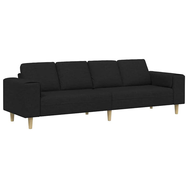 Schwarzes Wohnzimmer Sofa Polyester 250cm
