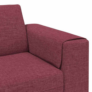 Weinrote Wohnzimmer Couch Polyester 250cm