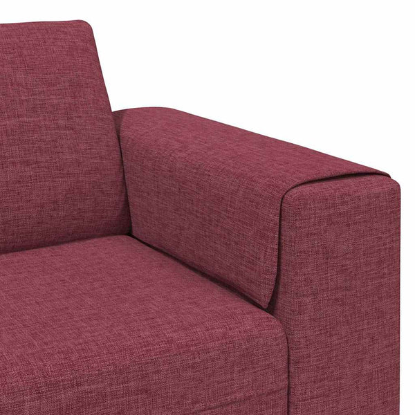 Weinrote Wohnzimmer Couch Polyester 250cm