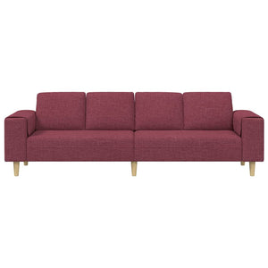 Weinrote Wohnzimmer Couch Polyester 250cm