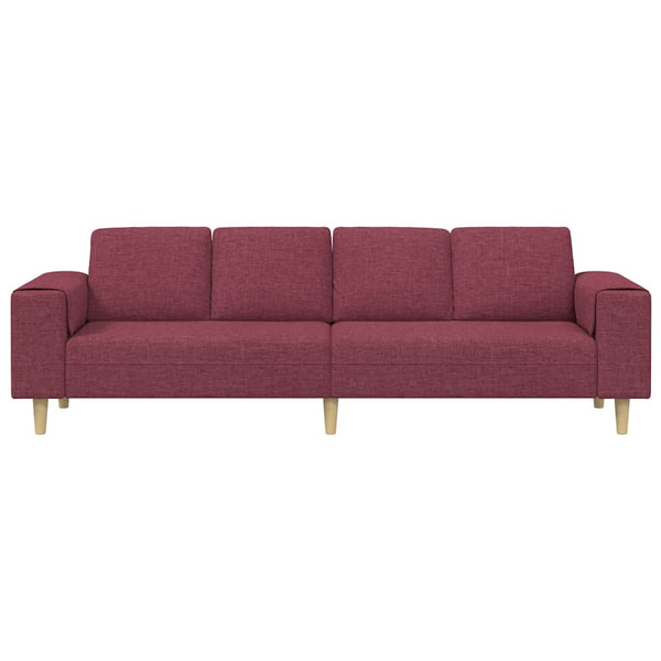 Weinrote Wohnzimmer Couch Polyester 250cm
