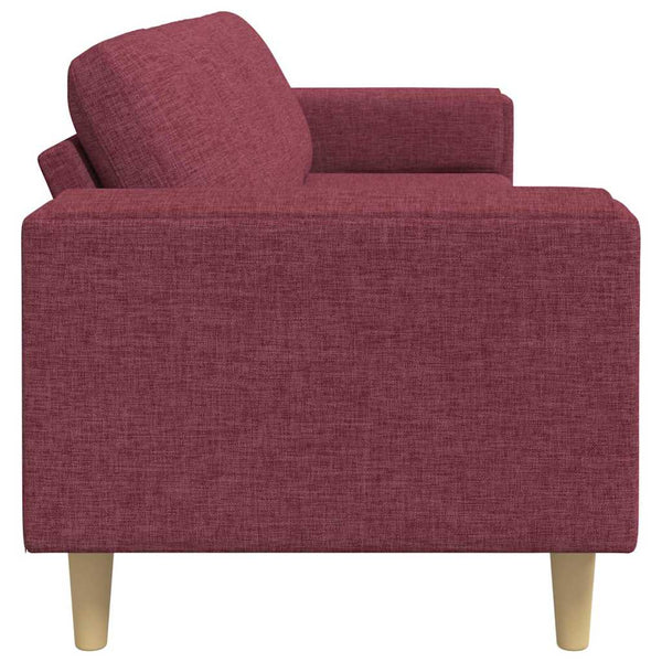Weinrote Wohnzimmer Couch Polyester 250cm