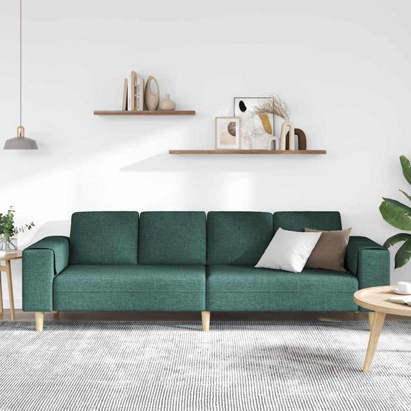 Dunkelgrüne Wohnzimmer Couch Polyester 250 cm