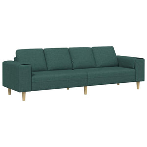 Dunkelgrüne Wohnzimmer Couch Polyester 250 cm
