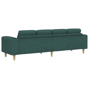 Dunkelgrüne Wohnzimmer Couch Polyester 250 cm
