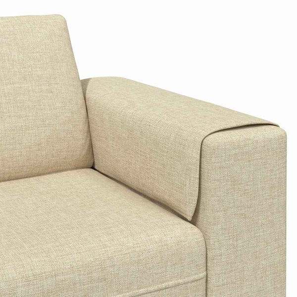 Creme Wohnzimmer Couch Polyester 250cm