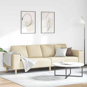 Creme Wohnzimmer Couch Polyester 250cm