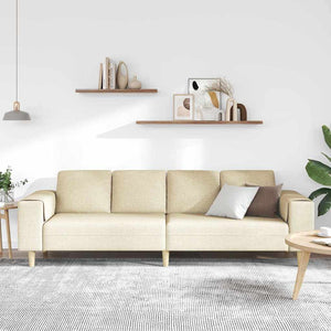 Creme Wohnzimmer Couch Polyester 250cm