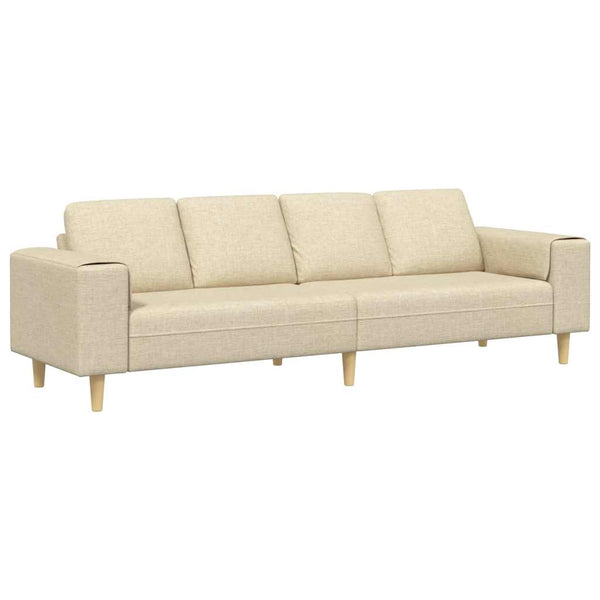 Creme Wohnzimmer Couch Polyester 250cm