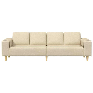Creme Wohnzimmer Couch Polyester 250cm