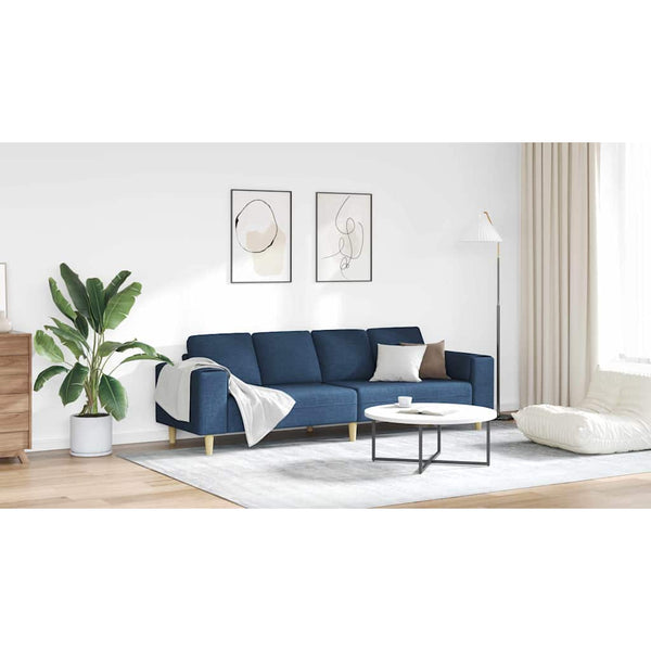 Blaue Wohnzimmer Couch, 250 cm