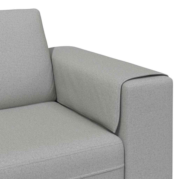 Wohnzimmer Couch Wolkengrau Polyester 250cm