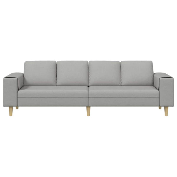 Wohnzimmer Couch Wolkengrau Polyester 250cm