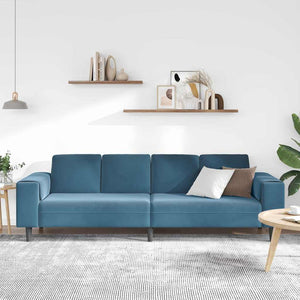 Blaue Wohnzimmer Couch 250 cm