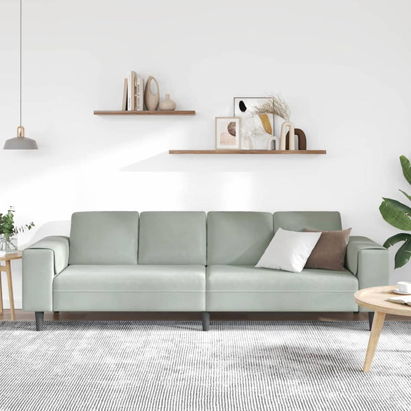 Hellgraue Wohnzimmer Couch 250 cm