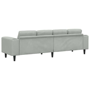 Hellgraue Wohnzimmer Couch 250 cm