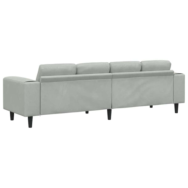 Hellgraue Wohnzimmer Couch 250 cm