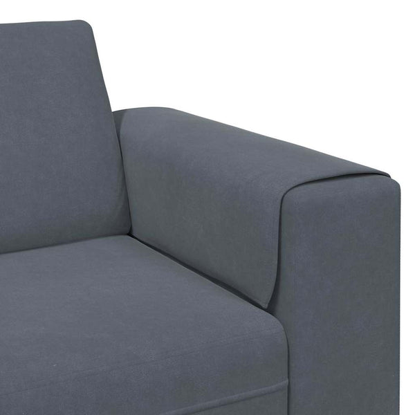 vidaXL Canapé de salon gris foncé 250 x 77 x 76 cm