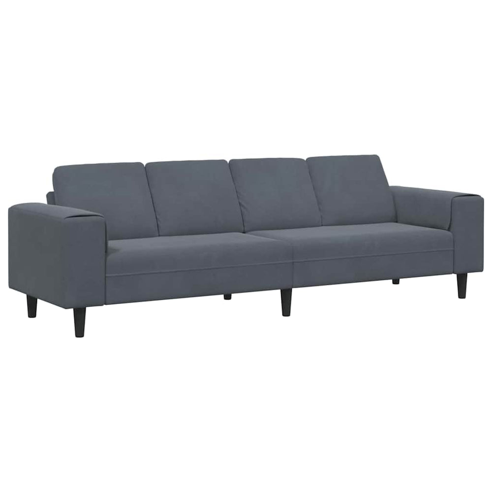 Dunkelgraue Wohnzimmer Couch, 250 cm