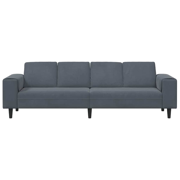 vidaXL Canapé de salon gris foncé 250 x 77 x 76 cm