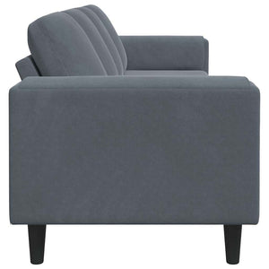 vidaXL Canapé de salon gris foncé 250 x 77 x 76 cm
