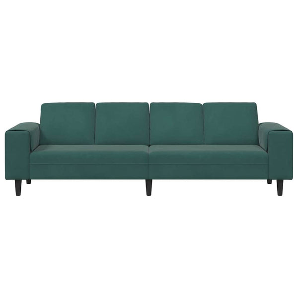 Dunkelgrüne Wohnzimmer Couch 250 cm