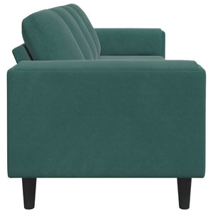Dunkelgrüne Wohnzimmer Couch 250 cm