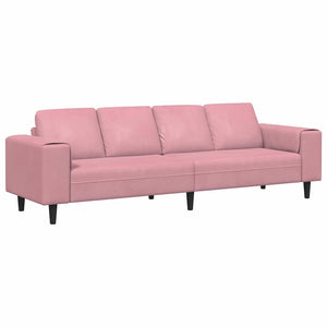 Rosa Wohnzimmer Couch, 250 cm