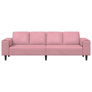 Rosa Wohnzimmer Couch, 250 cm