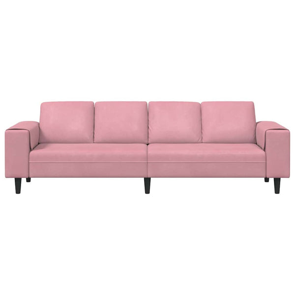 Rosa Wohnzimmer Couch, 250 cm