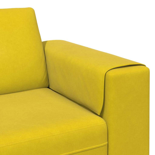 Gelbe Wohnzimmercouch, 250 cm