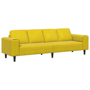 Gelbe Wohnzimmercouch, 250 cm