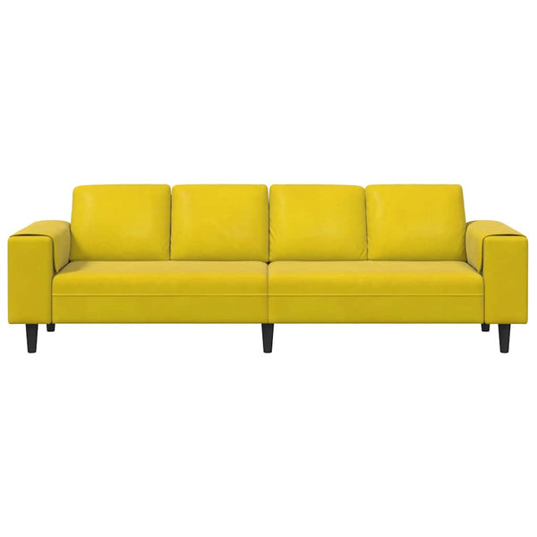 Gelbe Wohnzimmercouch, 250 cm