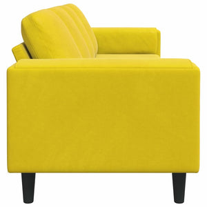 Gelbe Wohnzimmercouch, 250 cm