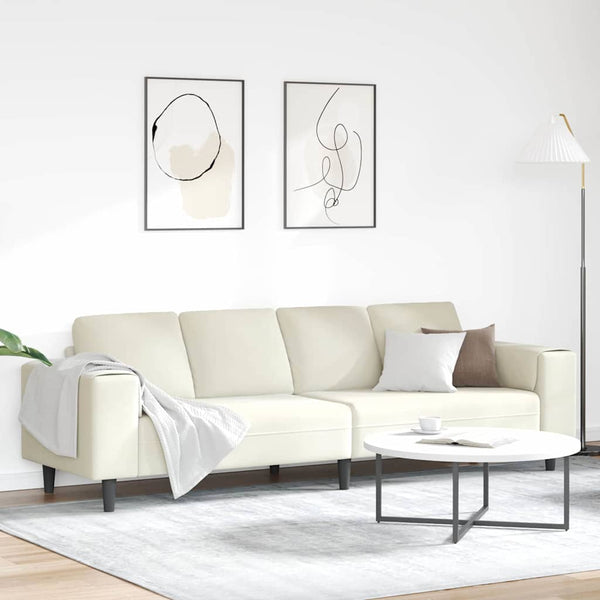 Creme Wohnzimmer Couch 250 cm