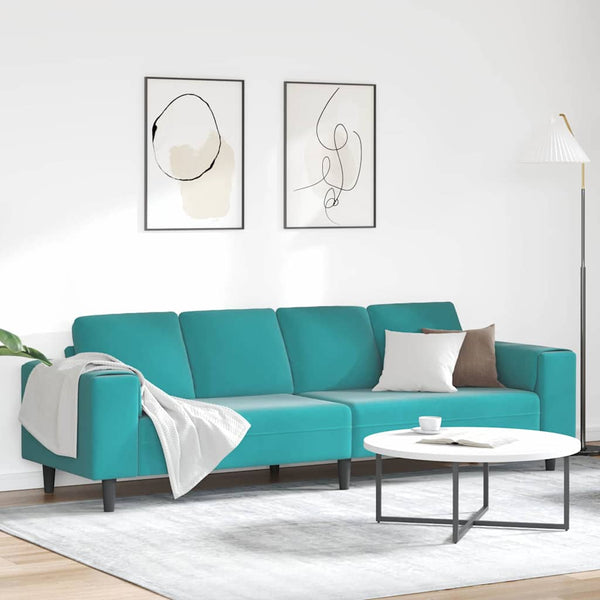 Türkis Wohnzimmer Couch 250 cm