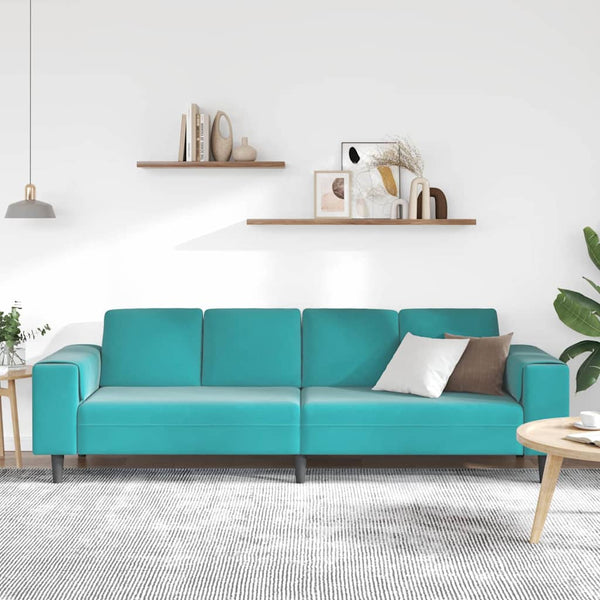 Türkis Wohnzimmer Couch 250 cm