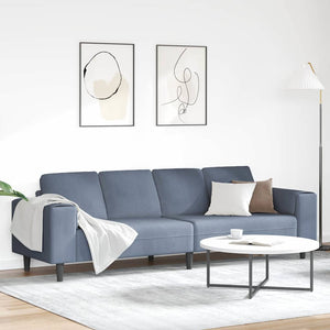Blaues Cord Sofa 250 cm