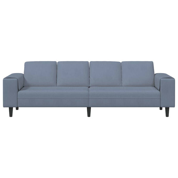 Blaues Cord Sofa 250 cm
