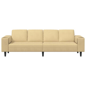 Grau-Grünes Cord Sofa 250 cm