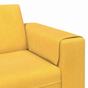 Helles Gelb Cord Sofa 250 cm