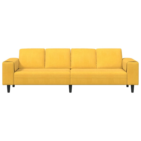 Helles Gelb Cord Sofa 250 cm