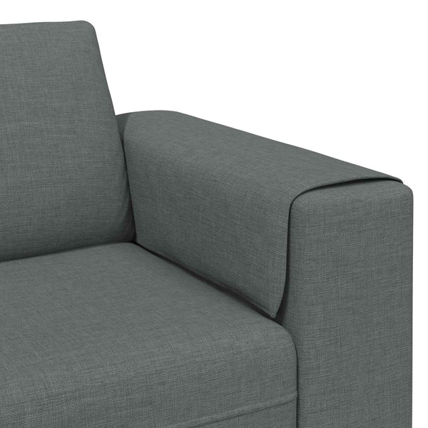 Dunkelgraue 3-teilige Wohnzimmer Couch