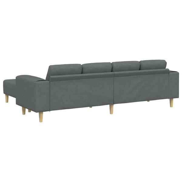 Dunkelgraue 3-teilige Wohnzimmer Couch